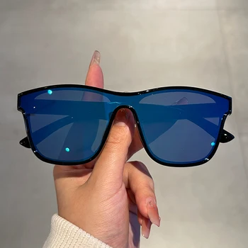 KAMMPT Негабаритные винтажные солнцезащитные очки Нового модного бренда Зеркальные Мужские Женские Солнцезащитные очки Модные Солнцезащитные очки для вождения на открытом воздухе