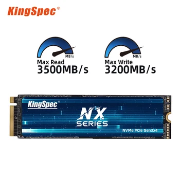 KingSpec M2 NVME SSD 128 ГБ 256 ГБ 512 ГБ 1 ТБ 2 ТБ SSD Скорость 3400 Мб/с./с. M.2 PCIe 3,0 Твердотельные накопители NVME для настольных ноутбуков