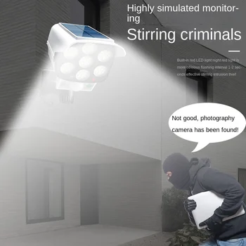 LED Lumière Solaire Extérieure étanche Simulation Caméra De Surveillance Jardin Réverbère Corps Humain Induction Applique Murale