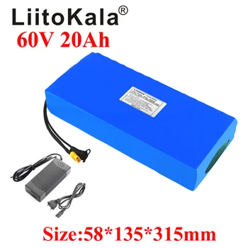 LiitoKala 60V ebike battery 60V 20Ah литий-ионный аккумулятор электрический велосипедный аккумулятор 60V 3000W электрический скутерный аккумулятор