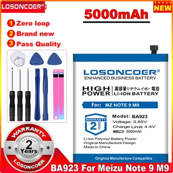 LOSONCOER 5000 мАч BA923 Аккумулятор для Meizu Note 9 Note9 M9 M923H ~ В наличии