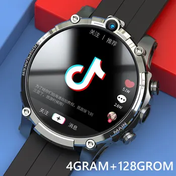 LZAKMR V20 4G Смарт-Часы Android OS Скачать Интернет-приложение Игра Видео HeartRate 5MP Двойная камера SIM-вызов 128G ROM 1,6 