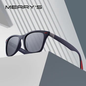 MERRYS DESIGN Мужские Женские Классические Поляризованные солнцезащитные очки с заклепками в стиле Ретро, Более легкий дизайн, Квадратная оправа, 100% защита от ультрафиолета S8508