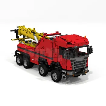 MOC-0583 8x8 Экстремальный эвакуатор от JaapTechnic Модель строительного блока Сращенная Электрическая игрушка-головоломка Детский подарок