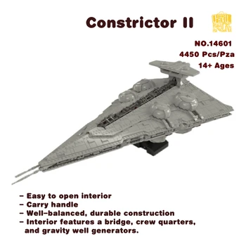 MOC-14601 Constrictor II - Воспроизводимая модель Interdictor CruiserII С Рисунками в формате PDF, Строительные Блоки, Кирпичи, Подарок На День Рождения, Рождественский Подарок