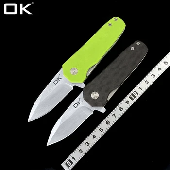 OK MINI-02 С подшипниковым лезвием 440C, быстрораскрывающийся складной нож с ручкой G10, походные Охотничьи карманные EDC инструментальные НОЖИ