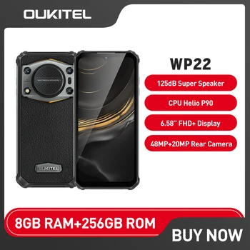 Oukitel WP22 Прочный Смартфон 8 ГБ + 256 ГБ Android 13 Мобильные Телефоны 6,58 