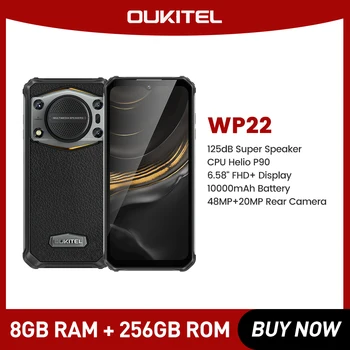 Oukitel WP22 Прочный Смартфон 8 ГБ + 256 ГБ Android 13 Мобильные Телефоны 6,58 