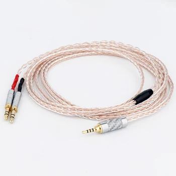 Preffair 8 корешков 4 провода PTFE OCC Плетеный кабель для обновления наушников 2,5 мм до 2x3,5 мм штекер 4,4 мм/6,35 мм/xlr кабель для наушников