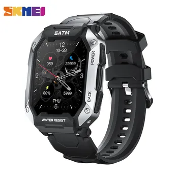SKMEI Cool, Спортивные смарт-часы для альпинистов, мужские, мониторинг сердечного ритма, Управление музыкой, IP68, Водонепроницаемые умные часы