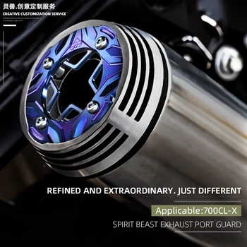 Spirit Beast Защитная крышка выхлопной трубы мотоцикла в стиле Ретро, Защита От ожогов, Крепление Крышки, Аксессуары Для CFMOTO 700 CLX 700CL-X
