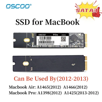 SSD накопитель SATA3 для MacBook Air A1465 A166 2012 MacBook Pro A1398 A1425 Оригинальный TLC Solido Disco Duros 256 ГБ 512 ГБ 1 ТБ