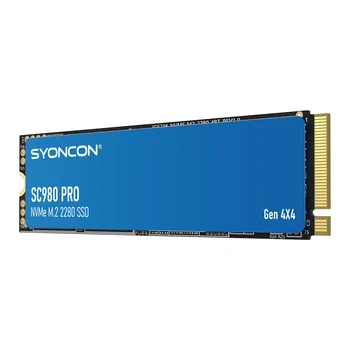 SSD-накопитель SYONCON M.2 2280 4 ТБ 2 ТБ 1 ТБ 512 ГБ Жесткий диск NVMe PCIe Gen 4.0X4 TLC 3D NAND Flash Внутренний твердотельный накопитель для портативных ПК