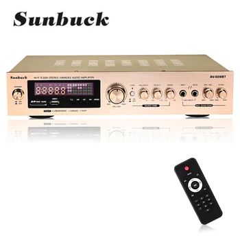 SUNBUCK 2000 Вт 220 В 110 В Bluetooth 5,0 Усилитель мощности звука для домашнего кинотеатра amplificador Audio с поддержкой дистанционного управления FM USB