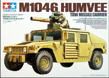Tamiya 35267 1/35 Масштаб M1046 Humvee Tow Missile Carrier Пластиковый модельный комплект