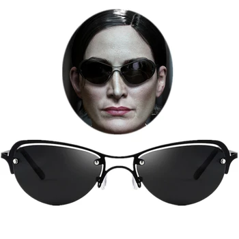 The Matrix Trinity Косплей Очки Черные панк-очки Солнцезащитные Очки Для взрослых Унисекс Аксессуары для Хэллоуина