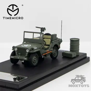 TIME MICRO 1:64 Jeep willys mb Военная зеленая Литая модель автомобиля