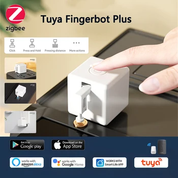 Tuya Zigbee Smart Fingerbot Кнопка Переключения управления Умным Домом Кнопка Голосового управления Временем Робот Работает С Alexa Google Home