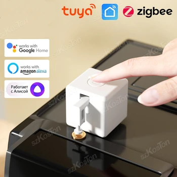 Tuya Zigbee, совместимый с Bluetooth, Интеллектуальный пальчиковый робот, Кнопка переключения, Толкатель, Сенсорное управление руками робота, Работа с Alexa Google Home