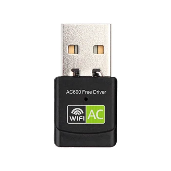 USB WiFi Адаптер Беспроводная Сетевая карта USB Wi-Fi Адаптер переменного тока 600 Мбит/с USB Ethernet WiFi Адаптер Поддержка Windows 7/8/10 Бесплатный драйвер