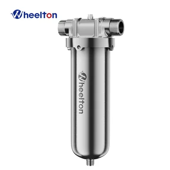 WHEELTON Wholehouse Pre Water Filter SUS304 Shell, Фильтрующий осадок, защищает от ржавчины Воду для дома, 8000Л /ч, достаточно для кофейни