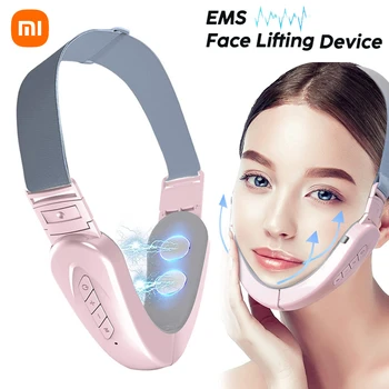 Xiaomi Mijia 6-скоростной EMS микротоковый прибор для похудения лица, Подтягивающий V-образный интеллектуальный инструмент для красоты лица