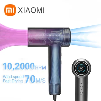 XIAOMI MIJIA H700 Высокоскоростной Фен для Волос 102 000 об/мин HD Цветной Экран Умный Контроль Температуры Уход За Волосами с отрицательными Ионами MNGS01SK