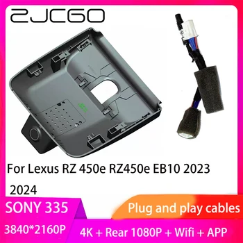 ZJCGO Подключи и Играй Видеорегистратор Dash Cam 4K 2160P Видеомагнитофон Для Lexus RZ 450e RZ450e EB10 2023 2024