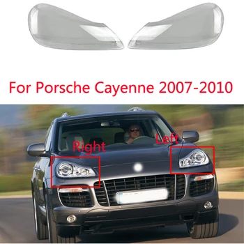Автоматическая Крышка передней фары Для Porsche Cayenne 2007-2010 Абажур Фары Крышка Головного Фонаря Автомобиля Стеклянная Линзовая Оболочка