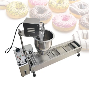 Автоматическая машина для приготовления пончиков 110В 220В, Однорядная машина для приготовления пончиков с регулируемой температурой Для приготовления пончиков