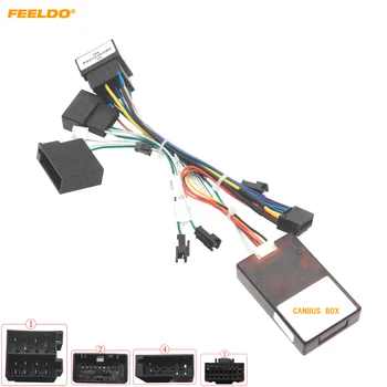 Автомобильный 16-контактный адаптер Аудио жгута проводов FEELDO с коробкой Canbus Для установки стереосистемы Mercedes-Benz W209 (02-06)/W203 (01-04)