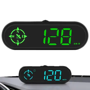 Автомобильный головной дисплей HUD Portbale Многофункциональный цифровой измеритель вождения, универсальный цифровой спидометр с автоматической регулировкой
