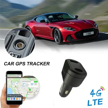Автомобильный прикуриватель с двумя USB-разъемами 2G / 4G, GPS-трекер ST-909, зарядное устройство для автомобильного телефона с бесплатным онлайн-приложением для отслеживания Car Chager gps Tracker