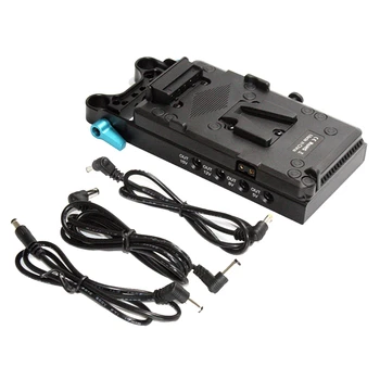 Адаптер для батарейной платы с V-образным креплением V-Lock Для Крепления батареи с V-образным креплением Для камеры, Видеосигнала, Монитора, аудиомагнитофона