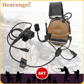 Адаптер для тактической гарнитуры Hearangel Comtac II с микрофоном Y-Line Kit для Ipsc Comtac Shooting Airsoft Headset & Tactical U94 PTT