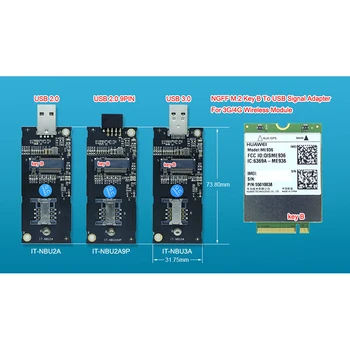 Адаптер сигнала NGFF M.2 Key B к USB 2,0 3,0 для модуля Quectel EM12-G EM20-G EM06 SIMCOM SIM7912G SIM7920G SIM7906E SIM3G 4G