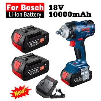 Аккумулятор 18V 10.0Ah Для Электродрели Bosch 18 V Литий-ионный Аккумулятор BAT609 BAT609G BAT618 BAT618G BAT614 + 1 Зарядное устройство