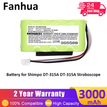 Аккумулятор Fabhua для стробоскопа Shimpo DT-315A DT-315A 9,6 В 3000 мАч/28,80 Втч BAT-DT315AP-В сборе BAT-DT315A/P