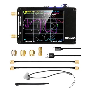 Анализатор сетевой антенны NanoVNA Vector 50 кГц-1,5 ГГц MF HF VHF UHF Со слотом для SD-карты с поддержкой RTC Анализатора спектра До 32G