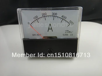 Аналоговый панельный измеритель тока амперметр постоянного тока 0-500A