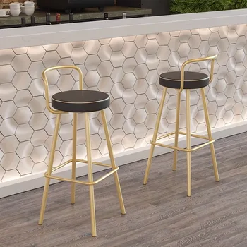 Барные стулья в скандинавском стиле для кухни Дизайнерские Высокие Офисные Обеденные стулья Барные стулья Стойка регистрации Салон Банкетка Аксессуары для бара