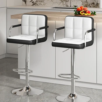 Барный стул с барным подъемником современный минималистичный барный стул домашний высокий табурет со спинкой для барного стула высокая скамеечка для ног кассира