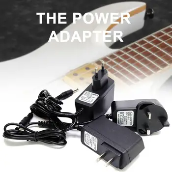 Безопасный Эффективный Адаптер питания гитарной педали 9V DC 1A (1000mA) с топологическим кабелем 6-в-1 для музыкального инструмента