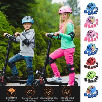 Велосипед Велосипедный Шлем Молодежный Шлем Для скейтбординга Детский Спортивный Комплект Защитного Снаряжения
