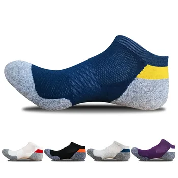 Весенние новые мужские носки С махровой амортизирующей подошвой, спортивные носки для лодыжек, Баскетбольные носки для лодок на открытом воздухе