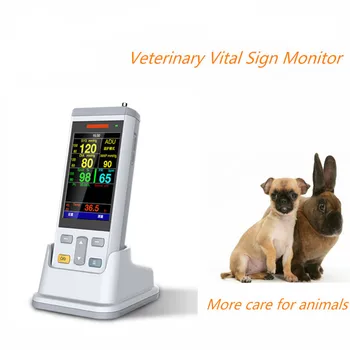 Ветеринарный монитор жизненных показателей, монитор использования животных кошкой/собакой (включая защитный мягкий чехол синего цвета и док-станцию для зарядки))