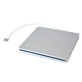 Внешний USB DVD Чехол для MacBook Pro SATA Жесткий диск DVD Super Multi slot выполнен из алюминия Серебристого цвета