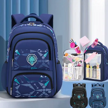 Водонепроницаемый школьный ранец с открытым боком, детский рюкзак, сумка для книг, Детские ортопедические школьные сумки для мальчиков и девочек, Начальная школа Mochila