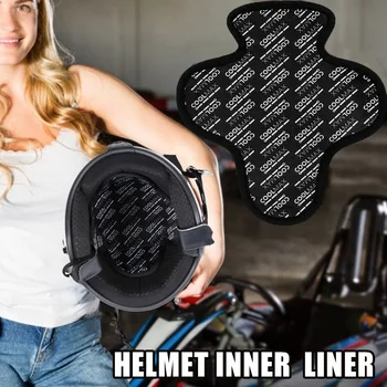 Вставка в мотоциклетный шлем 1/2/3шт, вкладыш, Быстросохнущий Дышащий, впитывающий пот Шлем, Изоляционная подкладка, накладка для шлема Linner