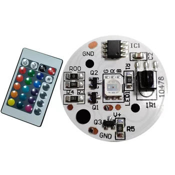 Входная плата DC5V Muticolor gradient LED RGB и пульт дистанционного управления (включая аккумулятор)